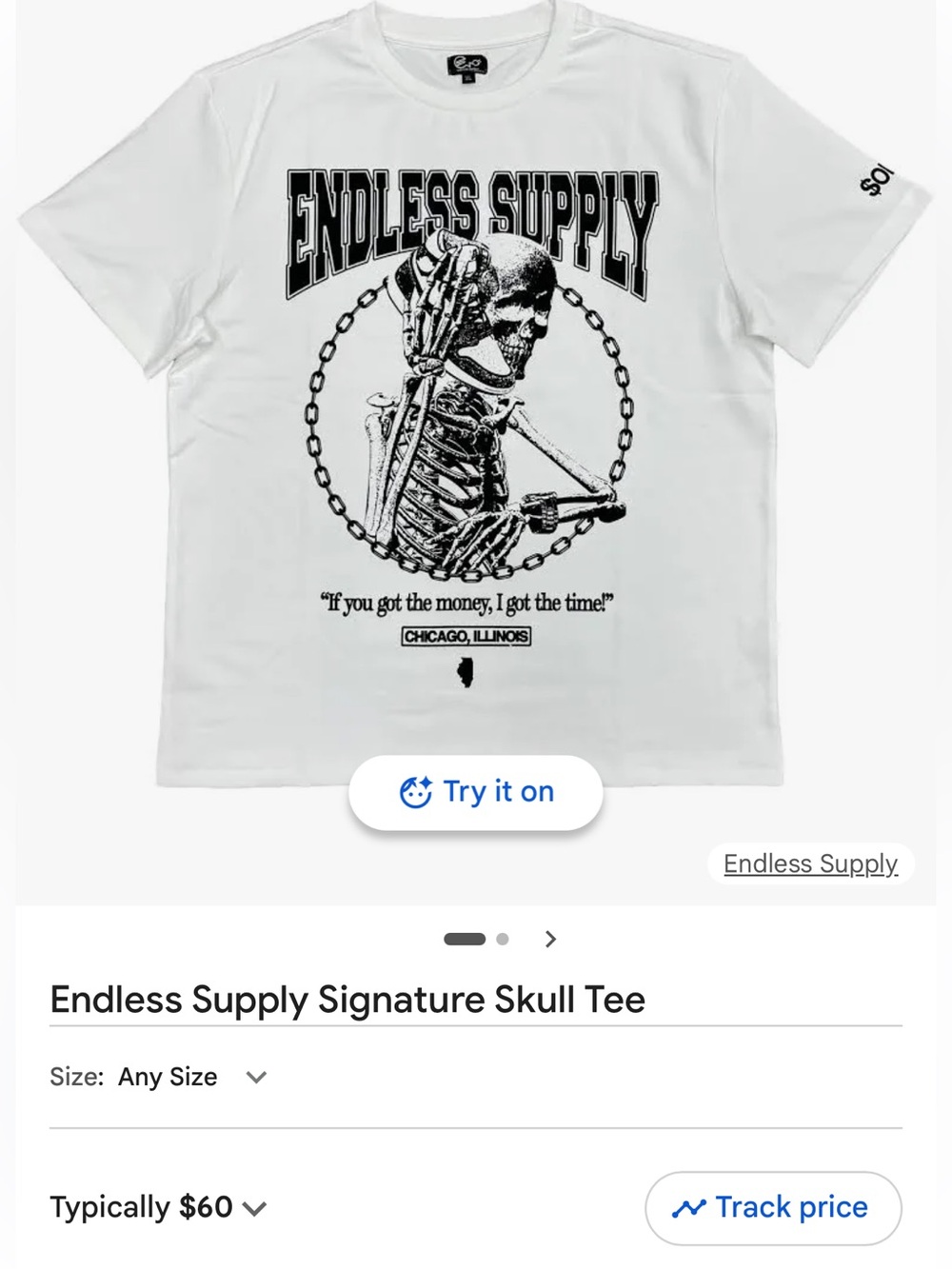 Endless Supply White Tee